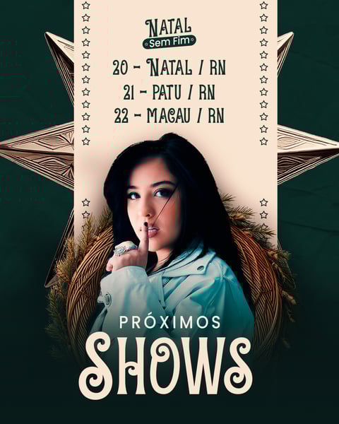 VTY AGENDA DE SHOW NATAL MARI FERNANDEZ FEED PSD EDITAVEL
