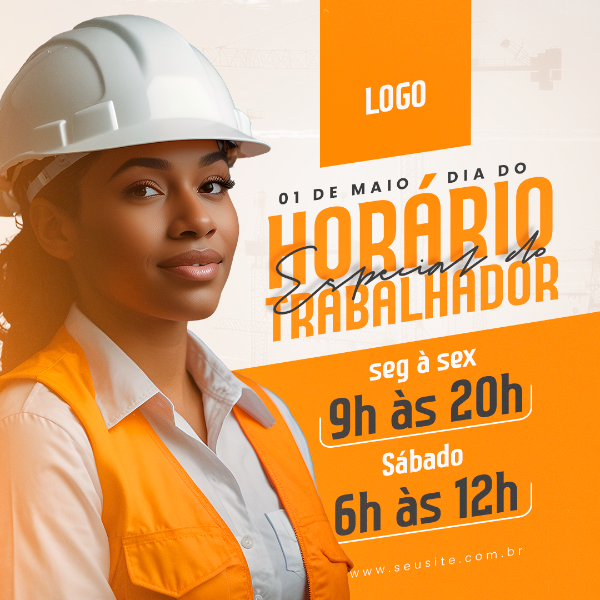 01 DE MAIO DIA DO TRABALHADOR - HORÁRIOS FEED