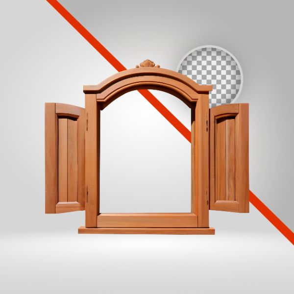 JANELA DE MADEIRA 3D , PARA SÃO JOÃO, FESTA JUNINA, SERTANEJO, ARCO, FUNDO TRANSPARENTE, ELEMENTO PNG 3D, SHOW