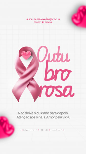 CAMPANHA OUTUBRO ROSA CÂNCER DE MAMA SOCIAL MEDIA STORY 6