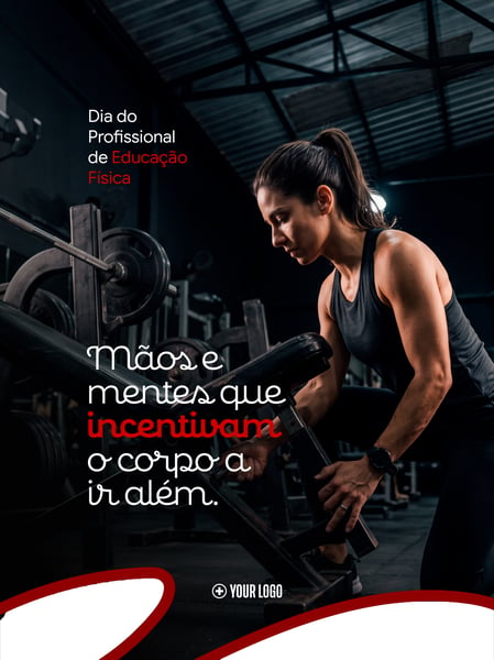 DIA DO PROFISSIONAL DE EDUCAÇÃO FÍSICA SOCIAL MEDIA FLYER PSD EDITÁVEL