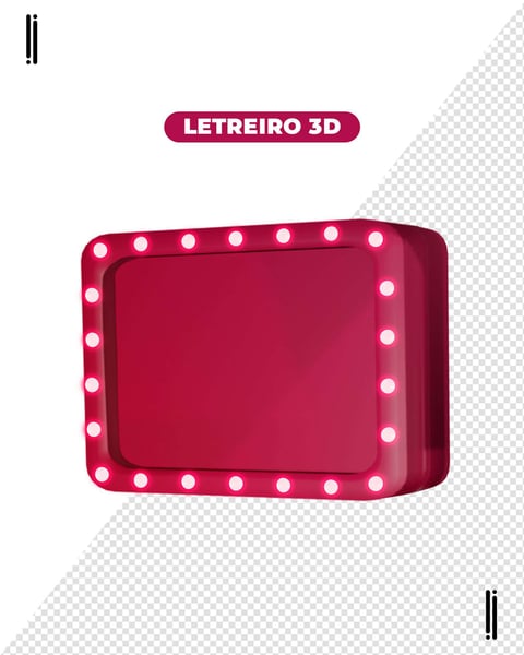 LETREIRO | ELEMENTO 3D