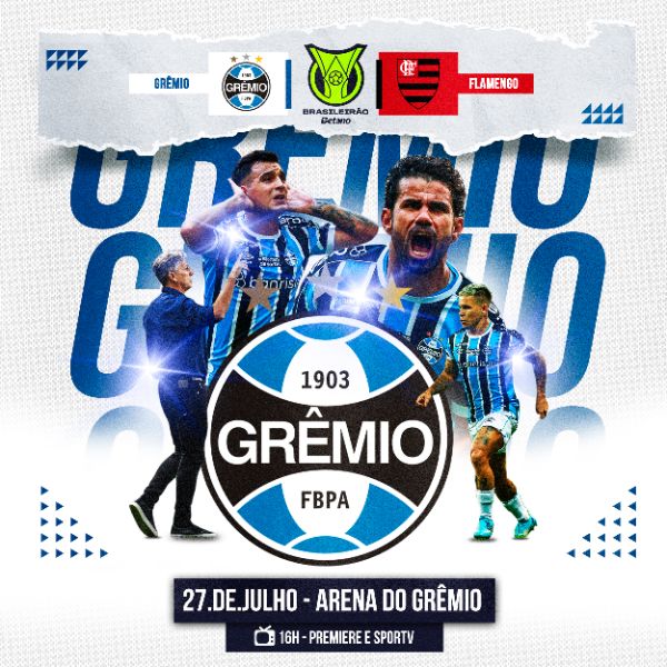 FLYER ESPORTIVO BRASILEIRÃO GRÊMIO
