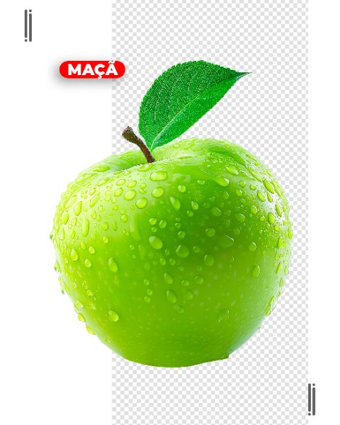 FRUTA | MAÇÃ | IMAGEM SEM FUNDO | PSD EDITÁVEL