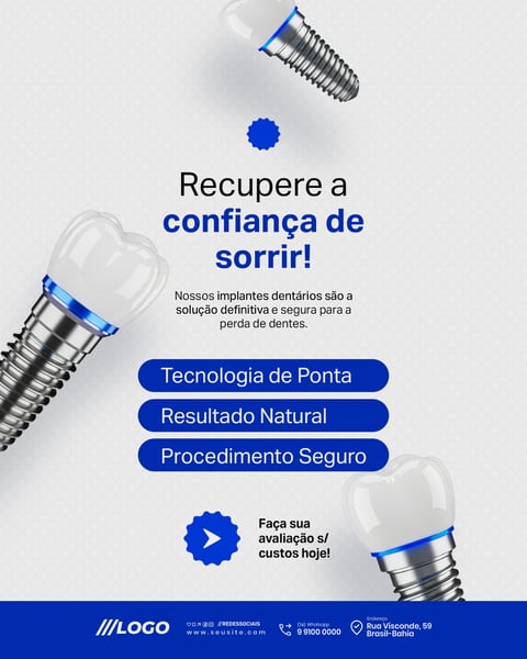 DENTISTA CLÍNICA DENTÁRIA SOCIAL MEDIA PSD EDITÁVEL 4