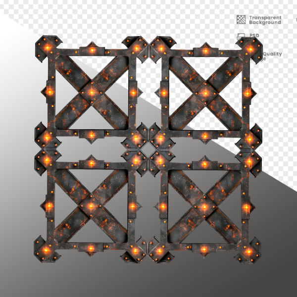 ELEMENTE DE FERRO COM LUZ - ELEMENTO 3D PARA COMPOSIÇÃO - IRON