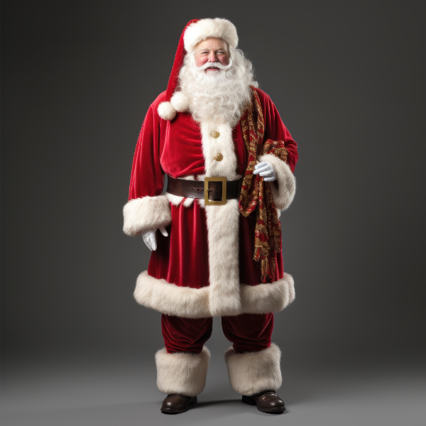 PAPAI NOEL PERSONAGEM  NATALINO REALISTA PARA COMPOSIÇÃO SOCIAL MEDIA