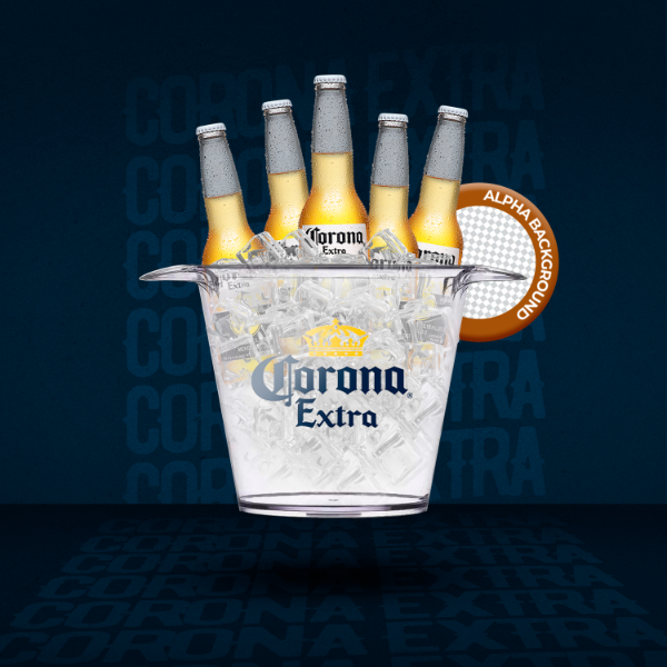 BAR DEPÓSITO BALDE CORONA EXTRA CERVEJA PNG