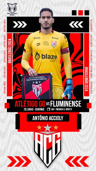FLYER ESPORTIVO FUTEBOL BRASILEIRÃO 2024 ATLÉTICO GO