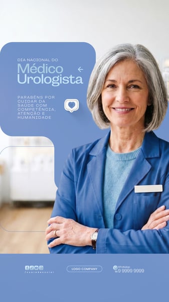 DIA DO MÉDICO UROLOGISTA HOMENAGEM ESPECIAL SOCIAL MEDIA PSD EDITÁVEL 2 STORY