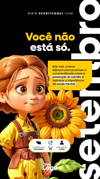 STORY - SETEMBRO AMARELO | SOCIAL MEDIA - PSD EDITÁVEL