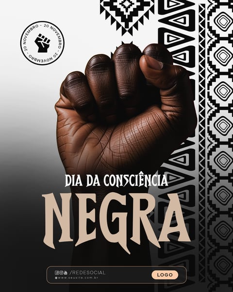 DIA DA CONSCIÊNCIA NEGRA 20 DE NOVEMBRO SOCIAL MEDIA PSD EDITÁVEL - 03
