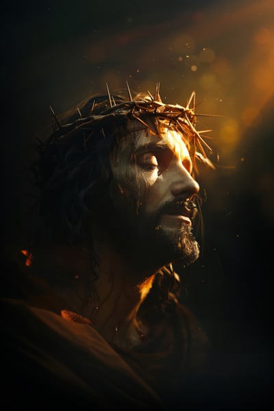 QXL IMAGEM JESUS CRISTO COROA DE ESPINHOS PARA SEMANA SANTA SEXTA FEIRA SANTA PÁSCOA (10)