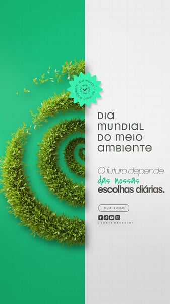 05 DE JUNHO - DIA MUNDIAL DO MEIO AMBIENTE SOCIAL MEDIA PSD EDITÁVEL