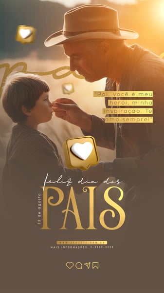 13 DE AGOSTO DIA DOS PAIS STORY