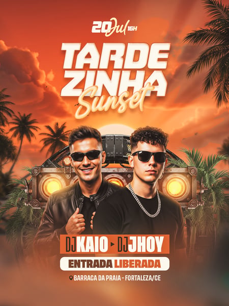 44 FLYER FESTA TARDESINHA SUNSET FEED PSD EDITÁVEL