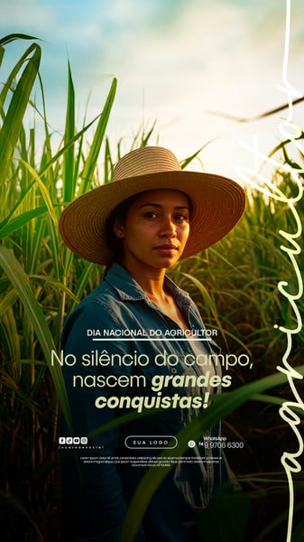 28 DE JULHO - DIA NACIONAL DO AGRICULTOR FLYER SOCIAL MEDIA PSD EDITÁVEL 4