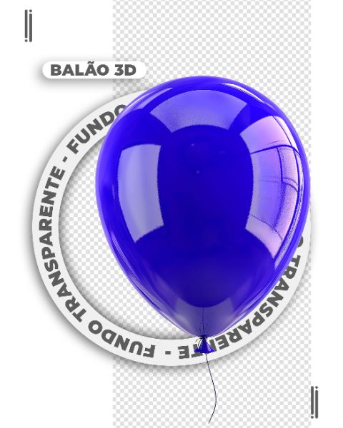 BALÃO 3D | IMAGEM SEM FUNDO | PSD EDITÁVEL