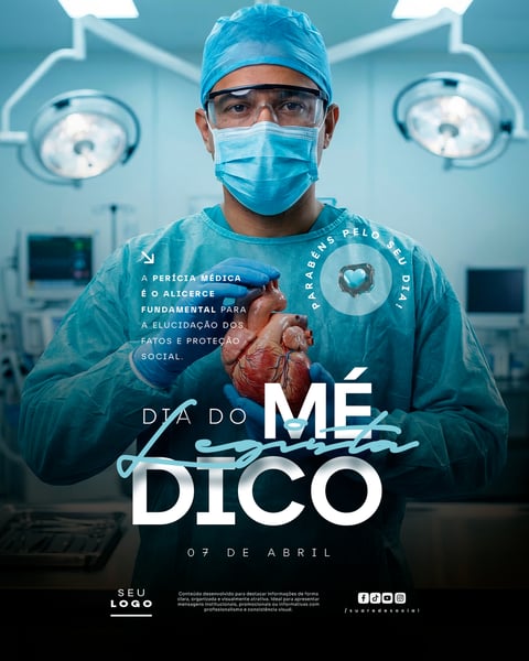 DIA DO MÉDICO LEGISTA 07 DE ABRIL SOCIAL MEDIA PSD EDITÁVEL 2