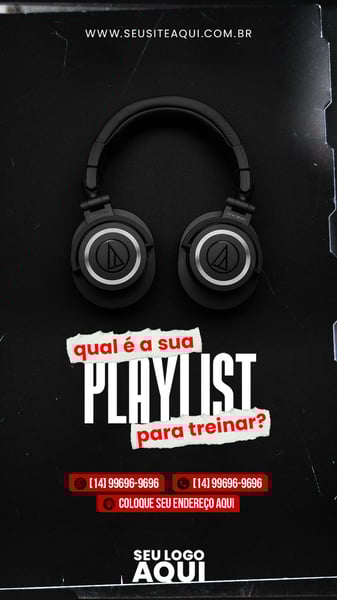 POST STORY - ACADEMIA - QUAL É SUA PLAYLIST PARA TREINAR?