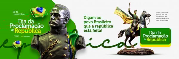 SOCIAL MEDIA PROCLAMAÇÃO DA REPÚBLICA 15 DE NOVEMBRO TEMPLATE PSD CARROSSEL 1