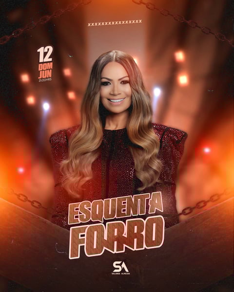 FLYER ARTISTA EVENTO ESQUENTA FORRÓ FEED