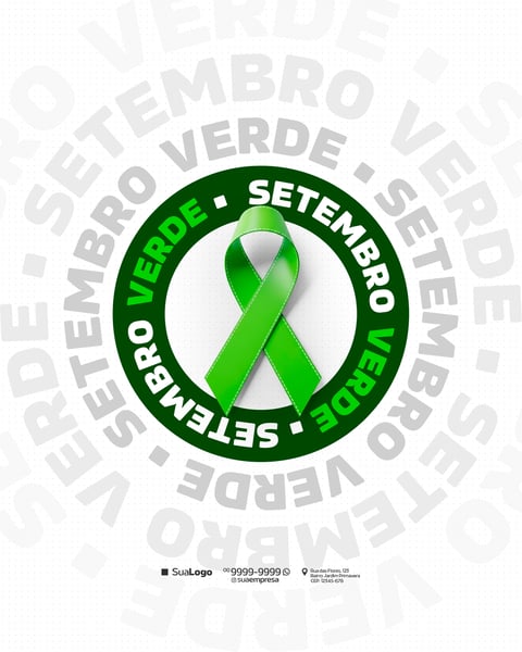 SETEMBRO VERDE DOAÇÃO DE ÓRGÃOS SOCIAL MEDIA PSD EDITÁVEL 15