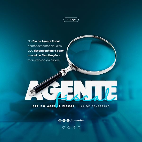 DIA DO AGENTE FISCAL 2 DE FEVEREIRO SOCIAL MEDIA POST FEED