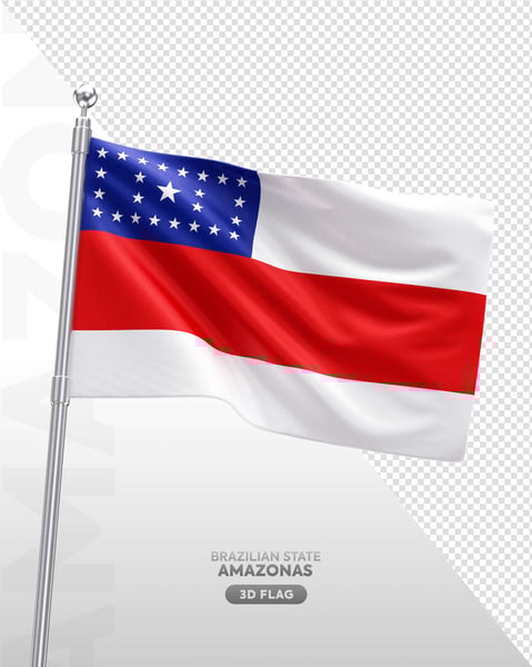 BANDEIRA DO ESTADO AMAZONAS ELEMENTO 3D