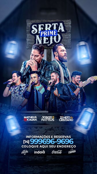 FLYER STORY - SETANEJO PRIME - MATHEUS E KAUAN, JORGE E MATEUS, ZÉ NETO E CRISTIANO