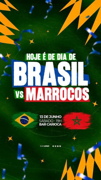 COPA DO MUNDO BRASIL X MARROCOS FUTEBOL 01 STORY