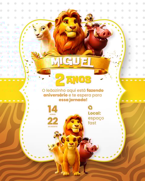 Convite Aniversário Infantil