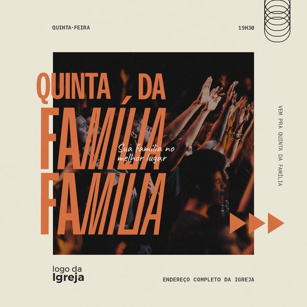 CULTO DA FAMÍLIA QUINTA 7 PSD EDITÁVEL