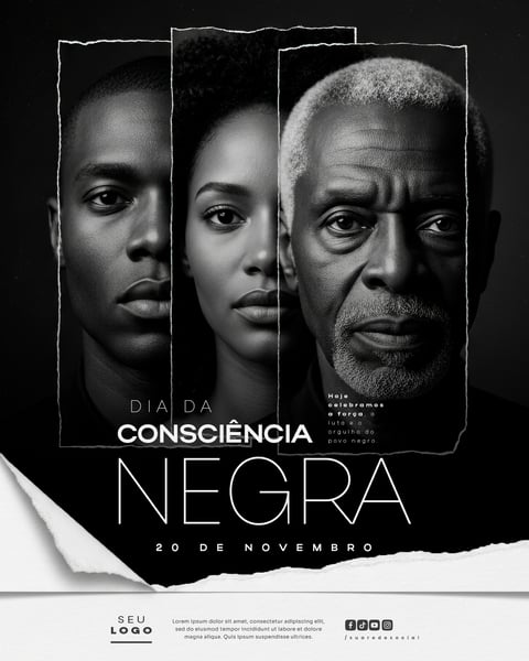 DIA NACIONAL DE ZUMBI E DA CONSCIÊNCIA NEGRA 20 DE NOVEMBRO SOCIAL MEDIA PSD EDITÁVEL (2)