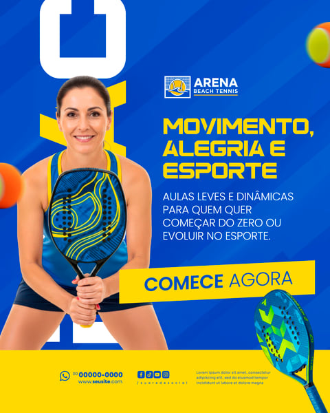 BEACH TENNIS SOCIAL MEDIA PSD EDITÁVEL 7