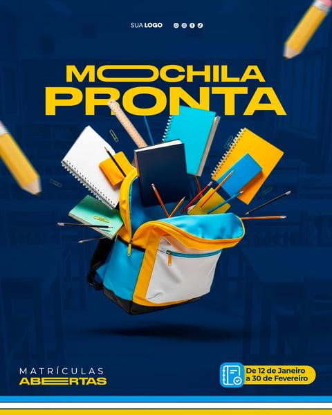 MATRICULAS ABERTAS - ESCOLA - ESCOLAR - ESTUDANTE volta as aulas