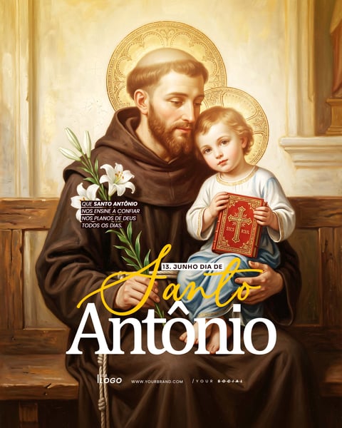 DIA DE SANTO ANTÔNIO ARTE SOCIAL MEDIA PSD EDITÁVEL 6