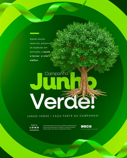 JUNHO VERDE CAMPANHA DE CONSCIENTIZAÇÃO DO MEIO AMBIENTE SOCIAL MEDIA FEED 12