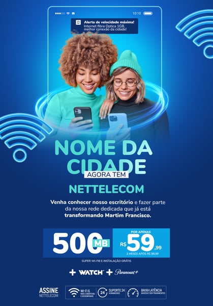 SOCIAL MEDIA PROVEDOR DE INTERNET FEED PSD EDITÁVEL 5