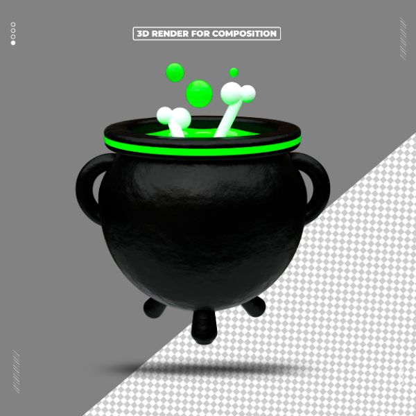 Objeto 3d Halloween Dia das Bruxas