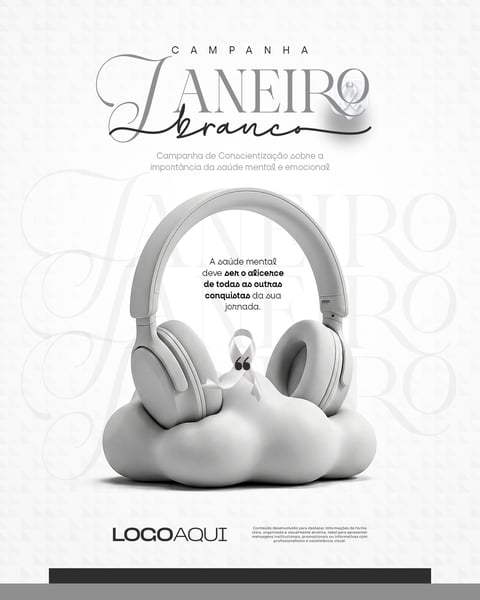JANEIRO BRANCO SAÚDE MENTAL FONES SOCIAL MEDIA FLYER PSD EDITÁVEL