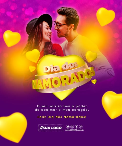 DIA DOS NAMORADOS DATA COMEMORATIVA REDES SOCIAIS