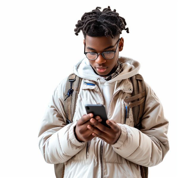 GAROTO MEXENDO NO CELULAR