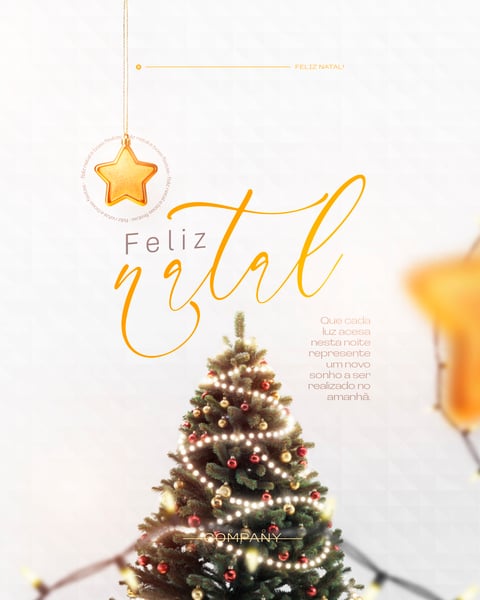 Feliz Natal 25 de Dezembro Boas Festas Flyer Social Media PSD Editável 3