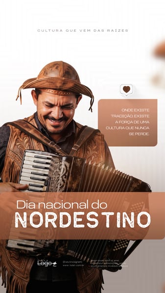 DIA DO NORDESTINO HOMEM COM CHAPÉU SOCIAL MEDIA FLYER PSD EDITÁVEL STORY