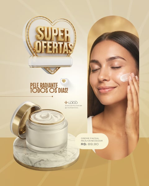 LOJA DE COSMÉTICOS OFERTA ESPECIAL BANNER PROMOCIONAL SOCIAL MEDIA PSD EDITÁVEL 5