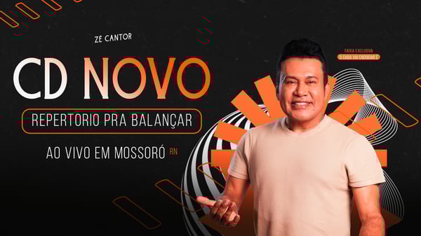 MGF FLYER CD REPERTORIO NOVO ZE CANTOR CAPA YOUTUBE PSD EDITAVEL