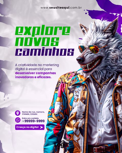 FEED VERTICAL - AGÊNCIA DE MARKETING DIGITAL | PSD EDITÁVEL