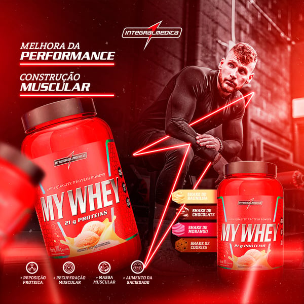 PAK SOCIAL MEDIA FEED INTEGRAL MEDICA MY WHEY 900G BENEFICIOS