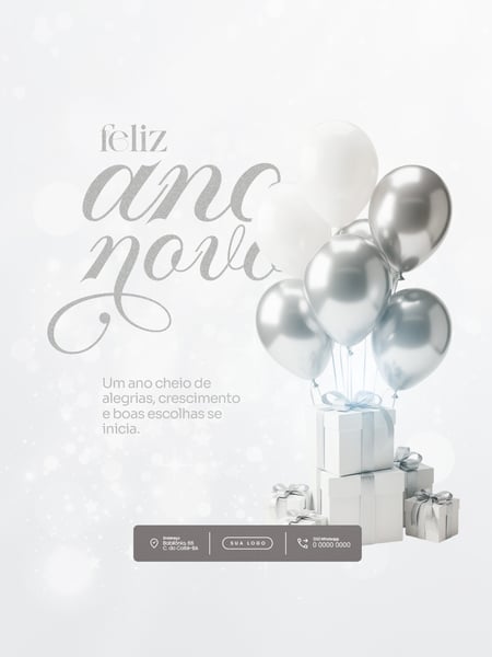FLYER FELIZ ANO NOVO 2026 PSD EDITÁVEL 3